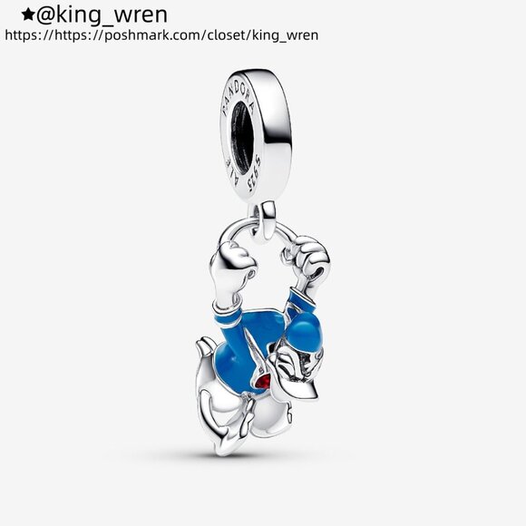 Pandora Disney Donald Duck Dangle Charm - Picture 1 of 6
